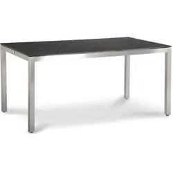 BEST Tisch MARBELLA 160 x 90, Edelstahl / HPL Ardesia