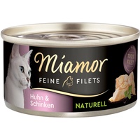 Miamor Feine Filets Naturell Chicken&Ham 80g