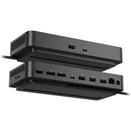 Dell Pro Smart Dock SD25 USB-C, Remotemanagementfunktionen, 130W PD Dell-Systems, (96W PD Non-Dell-Systems)