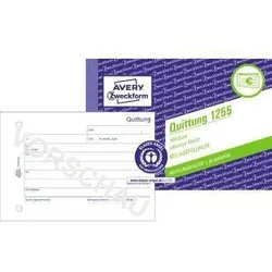 Avery Zweckform Quittung 1255 A6 100Blatt