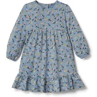 Tchibo - Baby-Jerseykleid - Mädchen - Gr. 98/104 - hellblau/geblümt