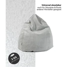mokebo Sitzsack-Füllung ca. 100 Liter 55 x 40 x 66 cm