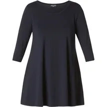 Base Level Curvy Tunikashirt »Aria« mit Rundhalsausschnitt Gr. 50, navy dark blue, , 76612123-50