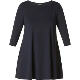 Base Level Curvy Tunikashirt »Aria« mit Rundhalsausschnitt Gr. 50, navy dark blue, , 76612123-50