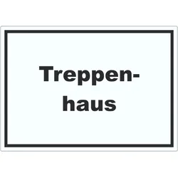 Treppenhaus Aufkleber mit Text Stufen steigen waagerecht A7 (74x105mm)