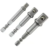HM Müllner Werkzeuge Bit-Set HM Bit-Adapter-Satz 3er Stecknuß-Aufnahme Akkuschrauber