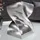 Riess-Ambiente Beistelltisch TWIST - 30cm silber Aluminium poliert Sitzhocker Modern Design