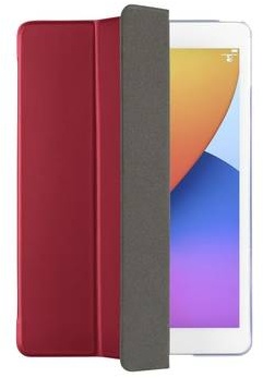 Hama Fold Clear - Flip-Hülle für Tablet - Polyurethan - Rot, durchsichtig - 10.2 - für Apple 10.2-inch iPad (7. Gener