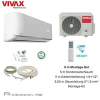 VIVAX R Design 18000 BTU +5 m Montageset 5,57KW WIFI Ready Split Klimaanlage A++