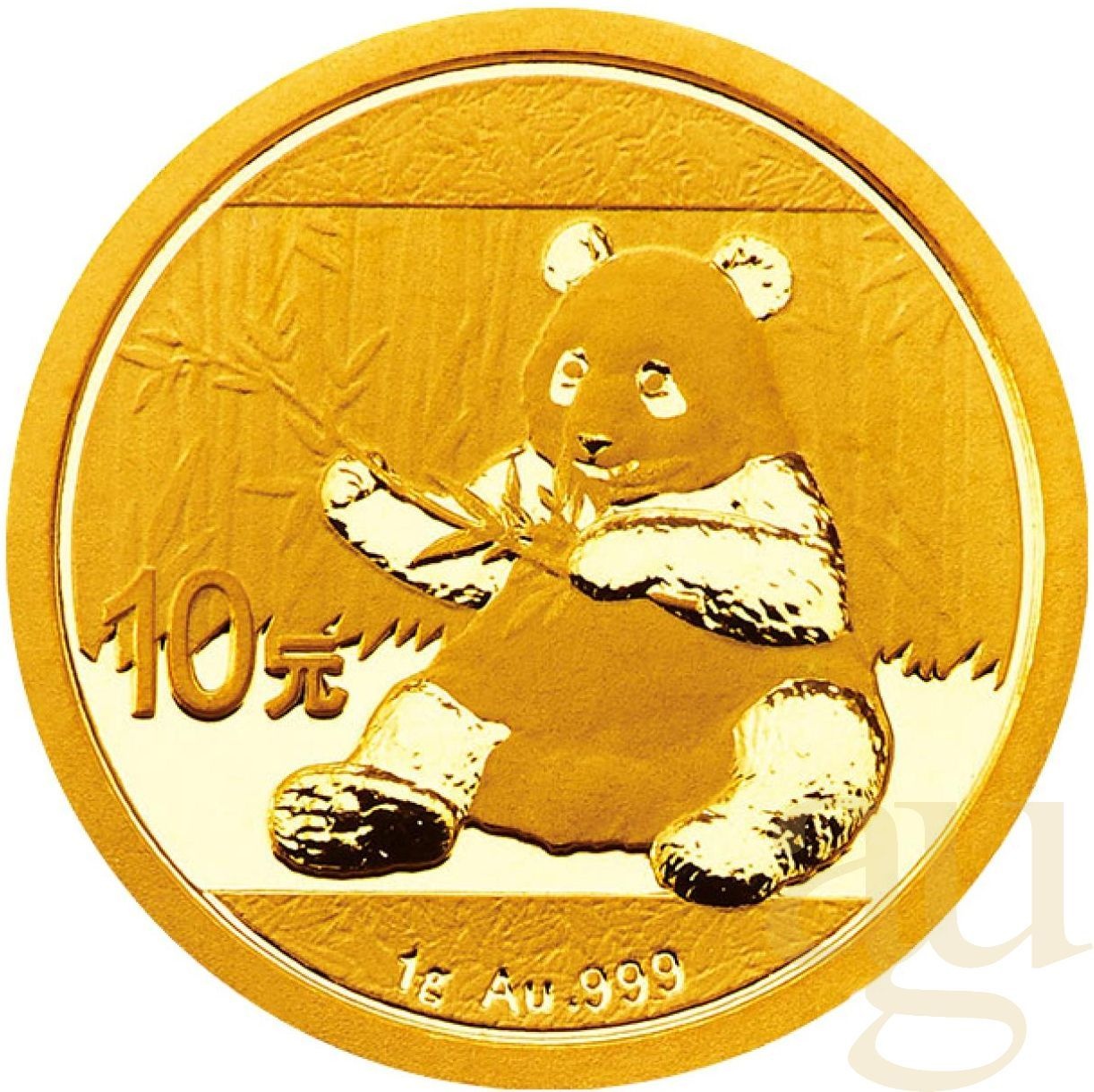 1 Gramm Goldmünze China Panda 2017