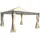 MCW Seitenwand für Pergola Calpe 4 Stück Creme 4 x 4 m