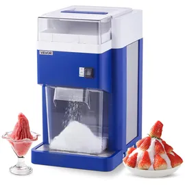 Vevor kommerzielle Eisrasiermaschine Schneekegelmaschine 1,8 L, fein und fluffig mit 300-W-Motor & Edelstahlklingen, gewerblicher Eiscrusher für Dessertladen Familientreffen Restaurant, Blau