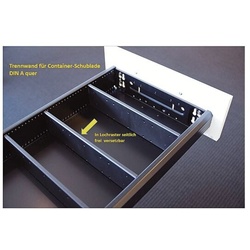 fm Büromöbel Container-Trennwand »Oldenburg«, 32.5x7.6x1 cm