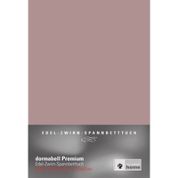 dormabell Premium Jersey-Spannbetttuch altrosa - 120x200 bis 130x220 cm (bis 24 cm Matratzenhöhe)