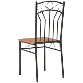 vidaXL Essgruppe 7-tlg. braun/schwarz