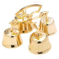 Altarglocke 4-Klang, 14 x 21 cm, Messing, gold