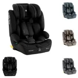 KIKKABOO Kindersitz I-Bronn i-Size (76-150cm) Isofix, Top Tether, Kissen, Gurt schwarz