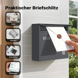 Wiltec Briefkasten V12 Anthrazit