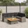 vidaXL Garten-Lounge-Set 5-tlg. grau