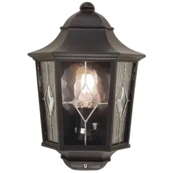Norfolk Outdoor Wandleuchte schwarz Elstead Lighting NR7-2-BLK