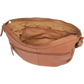 The Chesterfield Brand Clarita Umhängetasche Baumwolle/Leder Cognac