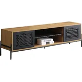 SalesFever Lowboard Natur/Schwarz