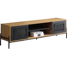 SalesFever Lowboard Natur/Schwarz