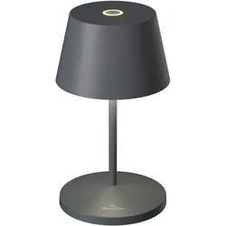 VILLEROY & BOCH LED-Tischlampe SEOUL 2.0 anthrazit indoor outdoor kabelloses Laden
