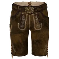 Trachtenglück Spieth & Wensky Trachtenlederhose braun 58