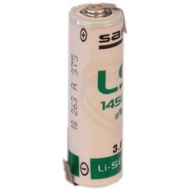 Saft Lithium 3,6V Batterie LS 14500 AA-Zelle Lötfahne Z-Form