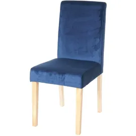 MCW Esszimmerstuhl Littau Samt petrol-blau 4er Set