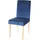 MCW Esszimmerstuhl Littau Samt petrol-blau 4er Set