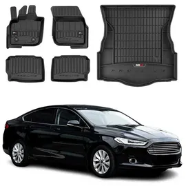 Omac Fußmatten & Kofferraumwanne Set für Ford Mondeo mk5 2014-2022