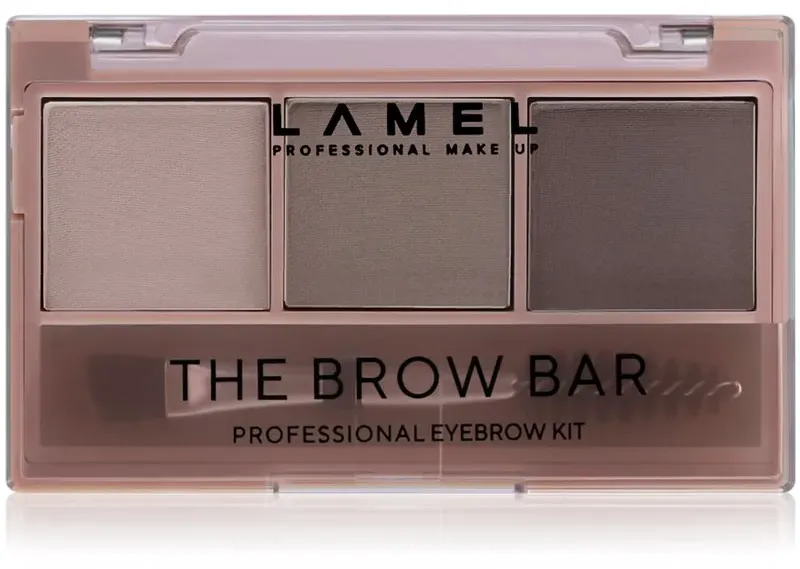 LAMEL BASIC The Brow Bar Palette zum schminken der Augenbrauen mit Bürste #401 4,5 g