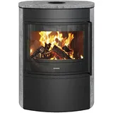 Oranier Feras Stahl Schwarz/Abdeckplatte Speckstein