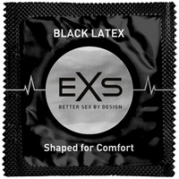 EXS Schwarze Latex-Kondome 12 Stk - Schwarz