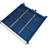 KLW-LUTZ BETRIEBSEINRICHTUNGEN Schubladenunterteilungsmaterial Front-H.100-125mm 2 Längs-/6 Querteiler