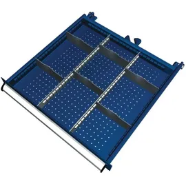 KLW-LUTZ BETRIEBSEINRICHTUNGEN Schubladenunterteilungsmaterial Front-H.100-125mm 2 Längs-/6 Querteiler