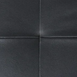 Beliani Ecksofa 5-Sitzer Norrea Kunstleder Schwarz Linksseitig