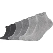 s.Oliver Kurzsocken 6er Pack grau 39-42