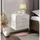 lookway Nachtschrank LINA LUX 45 x 41,8 x 38,5 cm Gold/Weiß