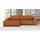 A&J MöbelLand Ecksofa TOR mit Schlaffunktion. Farbe: Terra. - Braun