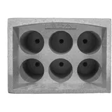 FIXKRAFT Weinregal 6 Flaschen grau