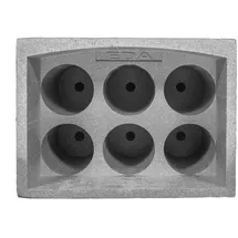 FIXKRAFT Weinregal 6 Flaschen grau