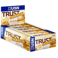 USN Trust Crunch Bars, 12 x 60 g Proteinriegel, White Chocolate Cookie Dough