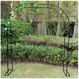 Rosenbogen Rankgitter, Garten Laube Torbogen, Rosenbogen Aus Pulverbeschichtetem Stahl, Durchgangshöhe 220/230cm, Extra Breit 300/350cm, Einfach Zu Montieren,W3mxH2.2m