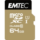 Emtec microSDXC Gold+ 64GB Class 10 + SD-Adapter