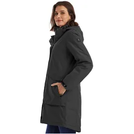 KILLTEC Damen Parka/Mantel wasserdicht mit abzippbarer Kapuze Damen, Funktionsparka, schwarz, 40, 43284-000