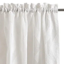 Bruno Banani Gardine BRUNO BANANI "Lynn" Gr. 3, weiß, B:140cm H:225cm, Scherli, Polyester, Gardinen, Gardine, schöner Schal, Scherli, zeitlos und modern