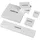 ZEEme Creolen Edelstahl glanz Zirkonia weiß one-size